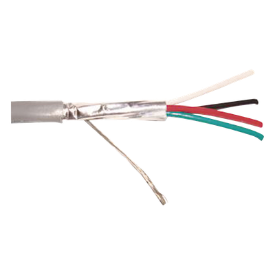 Cable para Alarma / 4×18 AWG / Blindado / Riser UL 1666 / 305 m (1000 ft) / Gris