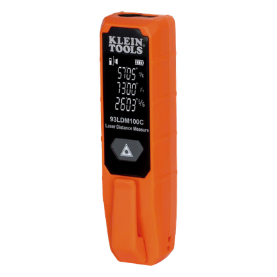 Medidor Láser de Distancia / Rango 5.1 cm a 30.5 m (16.7 ft a 100.1 ft) / Precisión 1/16» / Pantalla LCD Dual / Clip de Bolsillo