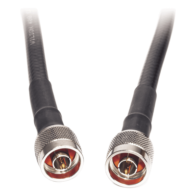 Jumper Coaxial / 60 cm (1.97 pies) / Impedancia 50Ω / Blindaje >90 dB / Conectores N Macho / Uso Interior/Exterior