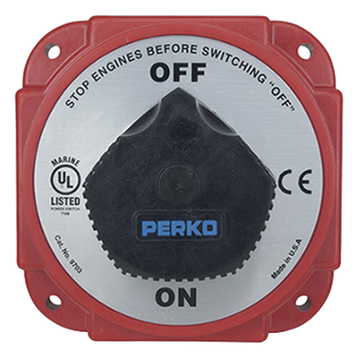 Interruptor de Desconexión de Batería / 480 A Continuos / 1200 A Intermitentes / 6-32 VDC / Terminales 1/2 Pulgada / Montaje Marino