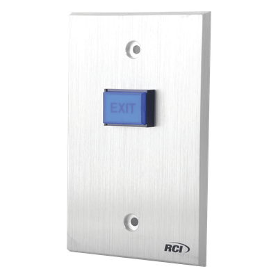 Botón de Salida / Aluminio Reforzado 1/4′ / Iluminación LED 12V/24V / DPDT 5A @ 250V / Anti-Vandalismo / NO/NC