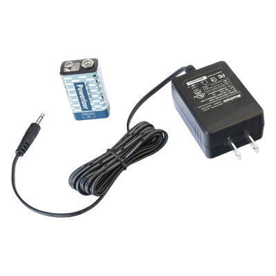 Cargador y Batería Recargable / 9 Vcc / Salida Dual 2x 9V 16 mA / Alimentación 120 Vca / Detector Portátil