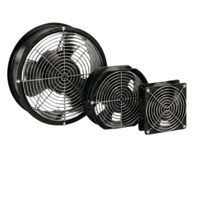 Ventilador Axial Compacto / 6 Pulgadas (152 mm) / 115 VAC / 102 CFM (173 m³/h) / 50,000 Horas / Operación Silenciosa / IP para Gabinetes