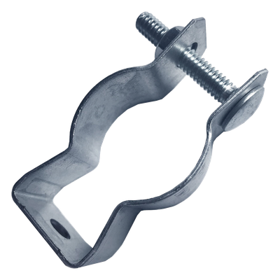 Abrazadera Clip / 2″ (59-65 mm) / Varilla 3/8″ / Acero Cincado Electrolítico 5 micras / Monoblock / 85 mm Longitud