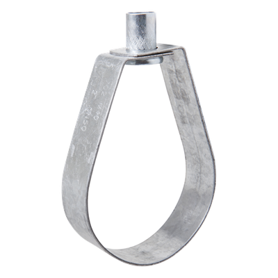 Abrazadera Tipo Pera / 4″ (115 mm) / Carga 669 kg / Tuerca 1/2″ / Cincado Electrolítico 5 micras / Diseño Monobloque