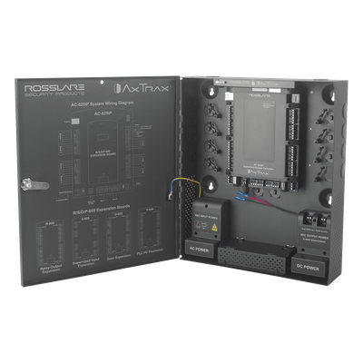 Controlador de acceso / 4 lectoras expandible a 56 / 100,000 usuarios / TCP/IP AES-128 / Control de elevadores
