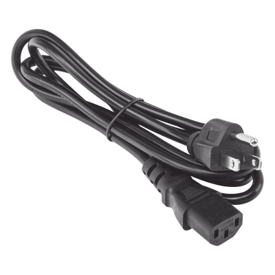 Cable de Alimentación Eléctrica / 120-240 Vca / 18 AWG / 1.8 m (5.91 ft) / IEC 320C13 a NEMA 5-15P / Trifásico con Tierra