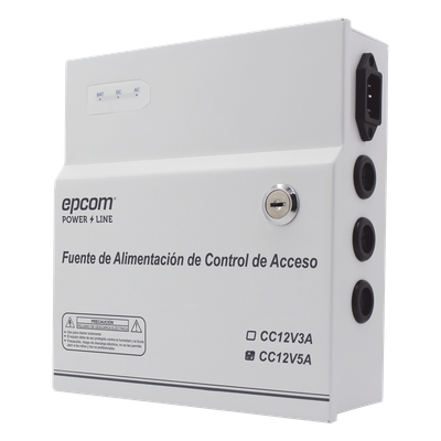 Fuente de Alimentación Regulada / 11-15 Vcc / 5 A / Respaldo con Batería Externa / Temporizador 0-45 s / Entrada Universal 96-264 Vca