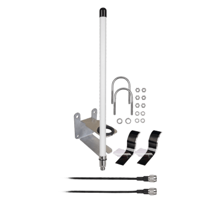 Antena LoRa / 6 dBi / 863-928 MHz / Dipolo Colineal / IP67 / Viento 240 km/h (150 mph) / Cable 1 m (3.28 ft)