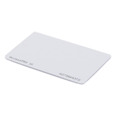 Tarjeta de Proximidad MIFARE Classic / Memoria 1Kb / Frecuencia 13.56 MHz / ISO/IEC 14443 Type A / Doble Cara Imprimible / 34 Bits