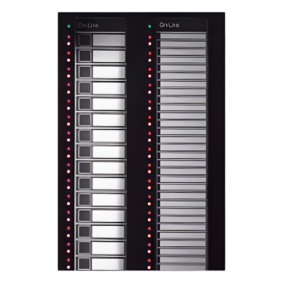 Módulo Anunciador AIO / 30 Botones Capacitivos / LED Programables 8 Colores / Bus 2 Hilos EIA-485 / 4,960 Puntos por Sistema