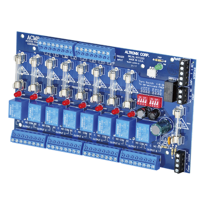 Tarjeta de Control de Acceso / 8 Entradas / 8 Salidas Protegidas / 12-24 Vcd / Contactos Secos Tipo C / Interfaz FACP