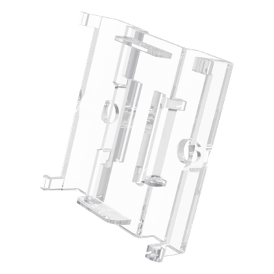 Soporte de Pared para Etiqueta Electrónica / Compatible 2.13″ a 7.5″ / Policarbonato Transparente / 37x36x10 mm / Diseño Modular