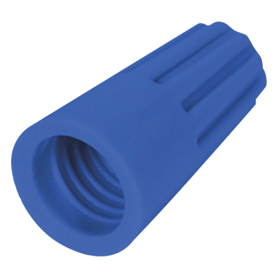 Capuchón Roscable / 14 AWG / Azul / Paquete 25 Piezas / 16.7 x 5.6 x 9.3 mm