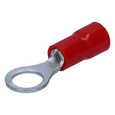 Terminal de Anillo Aislado / 3/16″ / Calibre 22-16 AWG / Rojo / Paquete 25 piezas