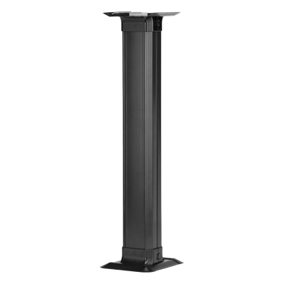 Accesorio de Conexión a Mesa / Canaleta de Piso 4 Vías / PVC Rígido / Carga 907 kg / Área 45.11 in² / ADA / Negro