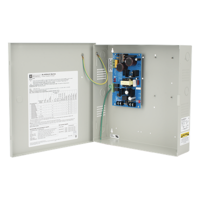 Fuente de Alimentación / Salida Seleccionable 12 VDC @ 4 A o 24 VDC @ 3 A / 96.6 W / Entrada 115 VCA / Cargador de Batería Integrado / Regulación Electrónica