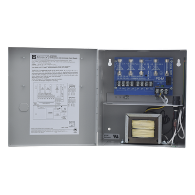 Fuente de Poder CCTV / 4 Salidas / 24 Vca @ 3.5 A o 28 Vca @ 3 A / 115 Vca / NEMA 1
