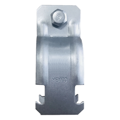 Abrazadera Unicanal / Conduit Cédula 40 / 38 mm (1 1/2′) / Acero Calibre 14 / Industrial