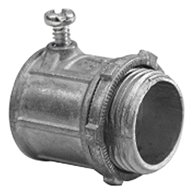 Conector para Tubo Pared Delgada / 1 1/4 pulgadas (32 mm) / 2 Tornillos Opresores 1/4 pulgadas / 47 x 50 mm / 0.116 kg