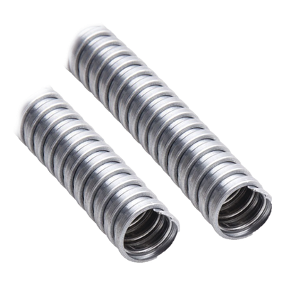 Tubo Flexible Eléctrico / 3/8″ (9.5 mm) / Acero Pregalvanizado / Rollo 50 m (164 ft) / NEMA FB-1 / UL 514B