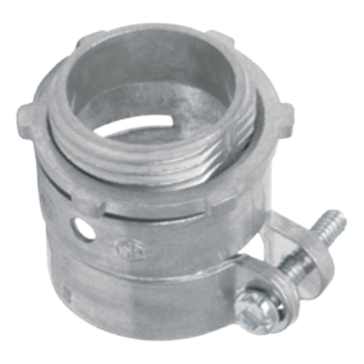 Conector Recto para Tubo Flexible / 1/2″ (13 mm) / Diámetro 27 mm / Longitud 35 mm / Acabado Bruñido / Contratuerca Integrada