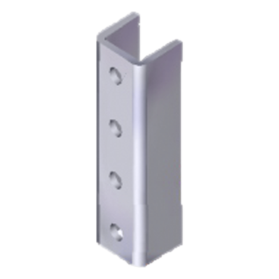 Cople para Unicanal / 4 Perforaciones / 4 x 4 cm / Acero Pregalvanizado / 1.57 x 1.57 pulg