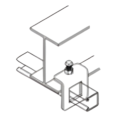Mordaza Tipo Ventana / Perfil Unicanal 4×4 / Acero AISI 1018 / Carga 200 kg / 1.3×3.5×3.3 in