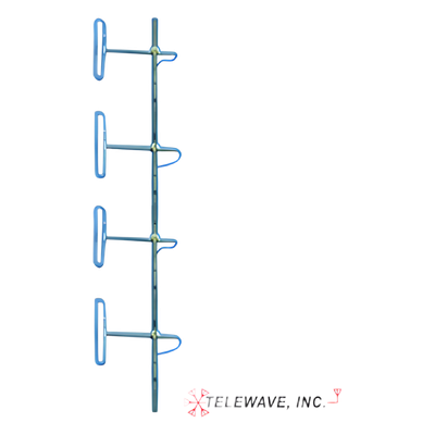 Antena Base VHF / 4 Dipolos / 138-174 MHz / Ganancia 6-9 dB / 16.2 x 3 ft / Resistencia Viento 281 km/h