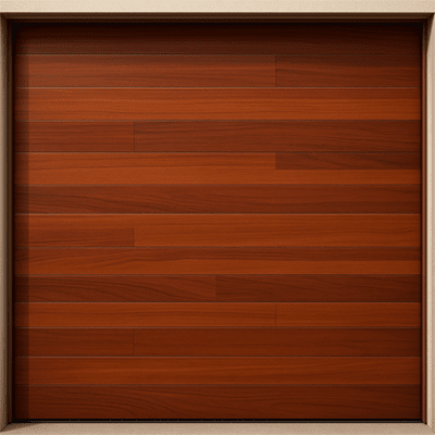 Puerta de Garage / Estilo Americano / Acabado Laminado Madera Clara / 8×8 Pies (2.4×2.4 m) / Panel Calibre 26 / Poliuretano 42mm