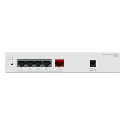 Router Multiservicio / 2.5 Gbps WAN / 5 Puertos PoE+ / 41W Presupuesto PoE / Controladora 16 APs / 150 Clientes / Gestión en la Nube