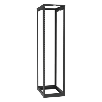 Rack de Cuatro Postes / 45 Unidades de Rack / Profundidad Ajustable 23 a 42 in / Carga Estática 907.2 kg / Rieles Roscados #12-24 / Estándar 19″