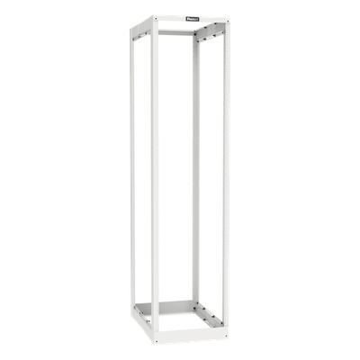 Rack de Cuatro Postes / 45 Unidades de Rack / Profundidad Ajustable 584.2 a 1066.8 mm (23 a 42 in) / Carga Estática 907.2 kg (2000 lbs) / Rieles Roscados #12-24 / Color Blanco