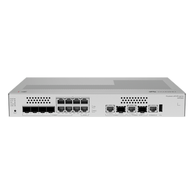 Gateway de Seguridad Convergente / 8 Puertos 10GE/GE Combo / 500 Usuarios / 64 APs Gestionables / 500 Túneles IPsec / 2 Gbps NGFW / Sin Ventilador