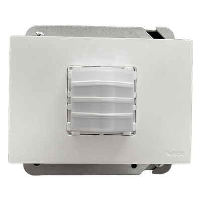 Marco para caja americana / Montaje vertical y horizontal / IP20 / Termoestable con bastidor metálico / Blanco