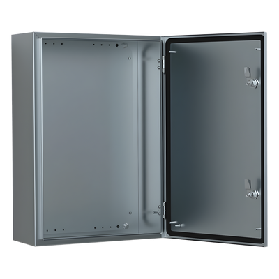 Gabinete de Acero Inoxidable / IP66 / 400x300x150 mm (15.7 x 11.8 x 5.9 in) / 2 Cerraduras / Placa de Montaje 2 mm
