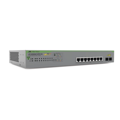 Switch PoE+ Gigabit WebSmart / 10 Puertos 10/100/1000 Mbps / 2 SFP Combo / 75 W / 20 Gbps / 14.88 Mpps