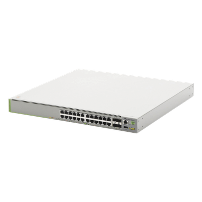 Switch L3 Apilable / 20x 1G PoE+ / 4x MultiGigabit 2.5G/5G PoE+ / 4x SFP+ 10G / 370W PoE / Stack 4 Unidades