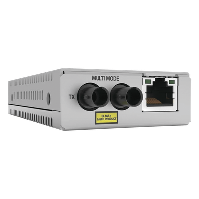 Convertidor de Medios / Fast Ethernet a Fibra Óptica / Multimodo ST / 2 km / Auto-MDI/MDIX / Jumbo Frames 10 KB