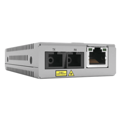 Convertidor de Medios Gigabit / 10/100/1000Base-T a 1000Base-LX / SC Monomodo / Alcance 20 km (65,616 ft) / Compatible con Chasis MMCR18