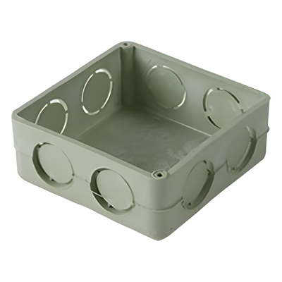 Caja Cuadrada Conduit / PVC Pesado 1/2″ / NMX-E-012 / Autoextinguible / Apto para Sistemas Aislados a Tierra