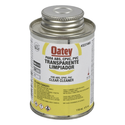 Limpiador de tubería / 946 ml (32 oz) / PVC, CPVC y ABS / Evaporación rápida / 4°C a 43°C