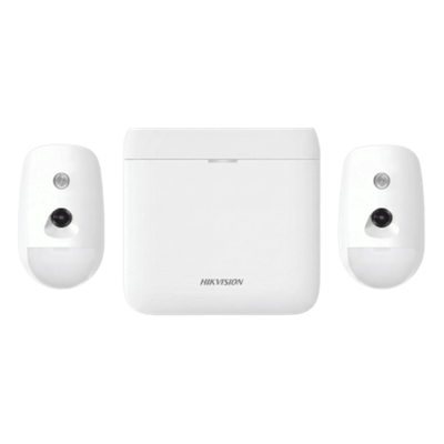 Kit de Alarma Inalámbrico / Hub GSM 3G/4G con Batería de Respaldo / 2 Detectores PIR con Cámara / 48 Zonas / Inmunidad a Mascotas 30 kg