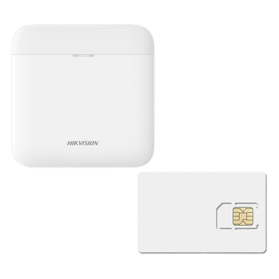 Kit de Alarma Inalámbrica / 48 Zonas / Conectividad 3G/4G y Wi-Fi / Batería de Respaldo / Servicio de Datos 600MB 1 Año