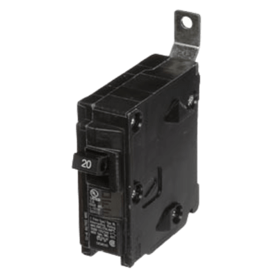 Interruptor Automático / 1 Polo / 20 A / 120 V AC / Capacidad de Interrupción 10 kA / Conexión Atornillable / Protección Termomagnética