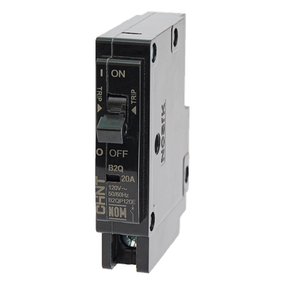 Interruptor Termomagnético Enchufable / 1 Polo / 15 A / 120/240 VCA / Capacidad Interruptiva 10 kA / Rango Térmico -30 a 70 °C