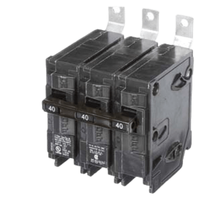 Interruptor Automático / 3 Polos / 40 A / 240 V AC / Capacidad de Interrupción 10 kA / Termomagnético / Carril DIN