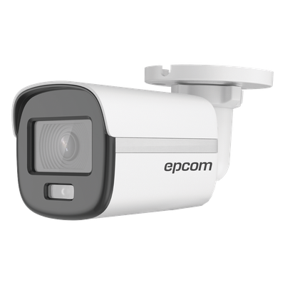 Cámara Bala TURBOHD / 3K 5 Megapixel / Color 24/7 / Luz Blanca 20 m (65.6 ft) / Micrófono Integrado / IP67 / 4 Tecnologías / dWDR