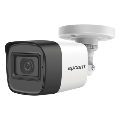 Cámara Bala TURBOHD / 5 Megapixel / Gran Angular 85.5° / Lente 2.8 mm / IR EXIR 30 m (98.4 ft) / IP67 / 4 Tecnologías / Audio por Coaxitron