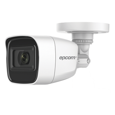 Cámara Bala TURBOHD / 2 Megapixel / Gran Angular 106.4° / IR 25 m (82 ft) / IP66 / Audio por Coaxitron / 4 Tecnologías